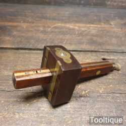 Vintage W. Marples Carpenter's Rosewood & Brass Mortise Gauge - Good Condition