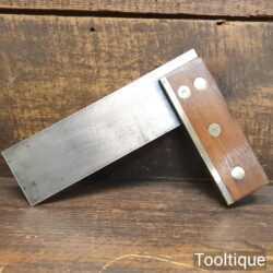 Vintage Carpenters 6” Rosewood & Brass Try Square - Good Condition