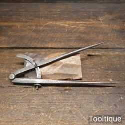 Vintage R. Lowentraut Mfg USA 8” Leatherworking Cast Steel Square Leg Dividers