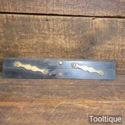 Vintage Ebony & Brass 12” Parallel Rule - Good Condition