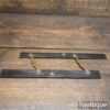 Vintage Ebony & Brass 12” Parallel Rule - Good Condition