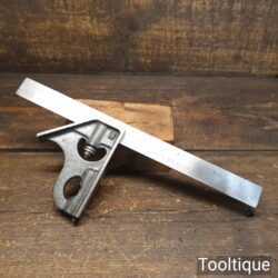 Vintage Cast Steel Adjustable Combination Square - Fully Refurbished