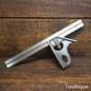 Vintage Cast Steel Adjustable Combination Square - Fully Refurbished