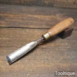 Scarce Vintage Ward & Payne 1” Straight Wood Carving Gouge Chisel - Sharpened