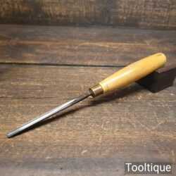 Vintage W. Marples & Sons 1/4” Straight Wood Carving Gouge Chisel - Sharpened