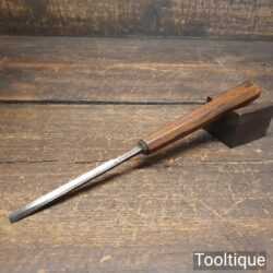 Vintage Thomas Ibbotson 1/4” Straight Wood Carving Gouge Chisel - Sharpened