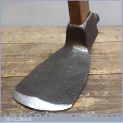Vintage Hand Adze With Rounded Head - Good Full Length Handle