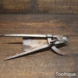 Vintage W. Marples Leatherworking 9” Square Leg Cast Steel Wing Dividers