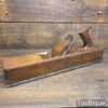Vintage Coachmakers 17” Beechwood Plane - Lapped Flat Ready For Use