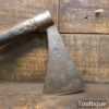 Antique French Hand Axe Stamped J. C. Peco Rustic Handle - Refurbished Sharpened