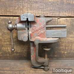 Vintage Record Imp No: 80 Portable Bench Vice With Anvil - Good Condition