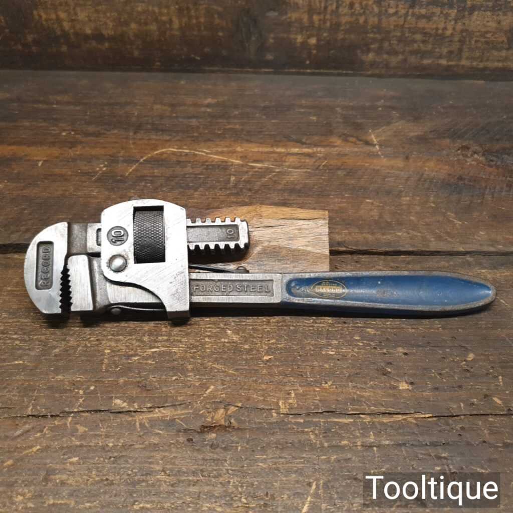 Vintage Record 10” Stillson Pipe Wrench - Good Condition