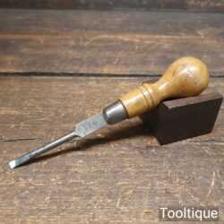 Vintage Cabinet Maker’s Boxwood Handled Turnscrew Screwdriver - Good Condition