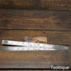 Vintage J. Rabone & Sons No: 1637 Folding 2ft Imperial Steel Ruler - Fair Condition