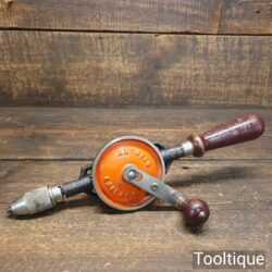 Vintage Stanley No: 803 Double Pinion Egg Beater Hand Drill - Good Condition