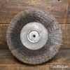 Vintage 10” Lead Centred Wire Wheel For Tapered Pigtail Shaft - Good Condition