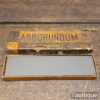 Vintage Boxed 6” x 1 ½” Fine Grit Carborundum Oil Stone - Lapped Flat