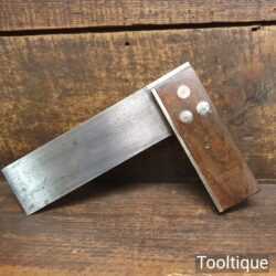Vintage Spear & Jackson 6 ¼” Mahogany & Alloy Try Square - Good Condition