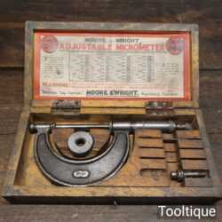 Vintage Boxed Moore & Wright 0” – 2” Imperial Micrometer No: 940 - Good Condition