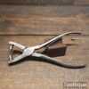 Vintage George Barnsley Shoemaker’s Box Jointed Eyelet Closing Pliers - Good Condition