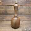 Nice Iroko 5oz Woodcarving Mallet With 3” Wide Head - Unused Condition