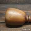 Nice Iroko 5oz Woodcarving Mallet With 3” Wide Head - Unused Condition