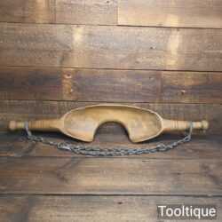 Antique Milk Maids Beechwood Yoke With Chains For Buckets - Good Condition