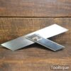 Crisp Antique 12” Brass & Ebony Mitre Hook Or Square - Very Good Condition