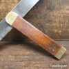 Vintage 9 ¼” Hardwood & Brass Bevel - Good Condition Ready To Use
