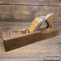 Vintage Carpenter’s 14” Beechwood Technical Jack Plane - Lapped Flat