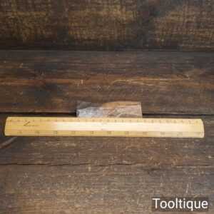 Vintage Engineer’s Boxwood Engine Divided Ruler - Good Condition Vintage Engineer’s Boxwood Engine Divided Ruler - Good Condition