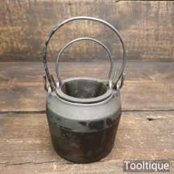 Vintage T. Holcroft & Sons Wolverhampton Cast Iron Glue Pot - Good Condition