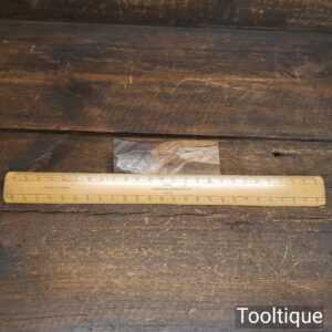 Vintage Harper & Tunstall Engineer’s Boxwood Ruler Engine Divided - Good Condition