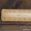 Vintage Harper & Tunstall Engineer’s Boxwood Ruler Engine Divided - Good Condition