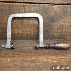 Unusual Antique Jeweller’s Rigid Piercing Saw Ebonised Handle - Good Condition