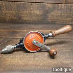 Vintage Stanley No: 803 Double Pinion Egg Beater Hand Drill - Good Condition