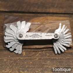 Vintage Chesterman No: 885/2 Whitworth 4-16 & 18-60 Screw Thread Gauge 1944