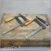 Scarce Pair Vintage 17” long Woden 133/5 F Clamps - Original Decals