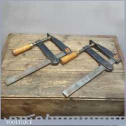 Scarce Pair Vintage 17” long Woden 133/5 F Clamps - Original Decals
