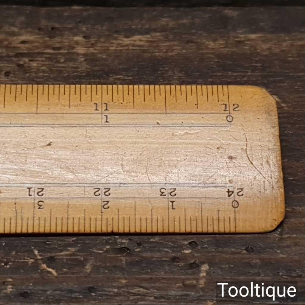 Vintage British Made Engineer’s Boxwood Engine Divided Ruler – Good ...