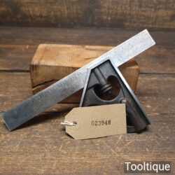 Vintage L. S. Starrett Co USA Cast Steel Adjustable Combination Square - Fully Refurbished