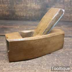 Vintage Carpenter’s 6” Beechwood Smoothing Block Plane - Lapped Flat