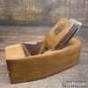 Vintage Salmen Vintage Ccarpenter’s Beechwood Smoothing Block Plane - Lapped Flat