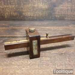 Vintage Carpenter’s Rosewood & Brass Mortise Gauge - Good Condition