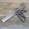 Vintage Rabone No: 1902 Adjustable Combination Square 9” Ruler