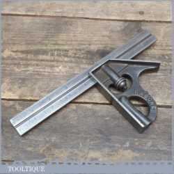 Vintage Rabone No: 1902 Adjustable Combination Square 9” Ruler