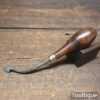Antique T. Adams Leatherworking Seam Turning Tool Rosewood Handle - Good Condition