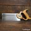 Vintage W. Tyzack & Turner No: 13 Nonpareil 8” Steel Back Dovetail Saw - Refurbished Sharpened