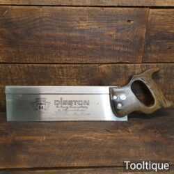 Vintage Disston USA 18” Steel Back Tenon Saw 10 TPI - Refurbished Sharpened