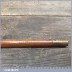Vintage Rabone No: 1035 Langwood And Brass Tipped Yardstick